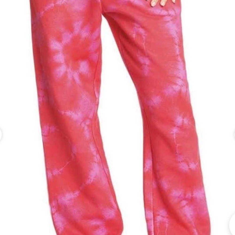 I.AM.GIA ‘Tatiana’ Red and Pink Tie-Dye Joggers